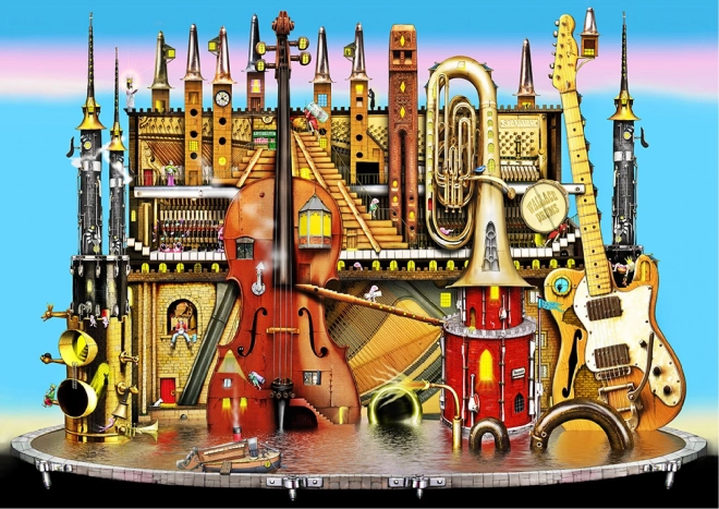 Puzzle musicale in legno 2v1 di WOODEN CITY