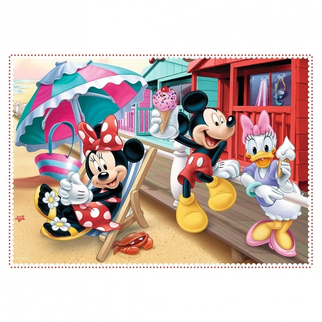 Puzzle 4 in 1 con Minnie e amici