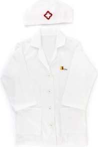 costume da dottore per bambini con cappellino