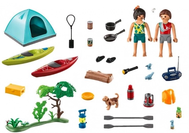 Set da campeggio con giocattoli Playmobil Family Fun