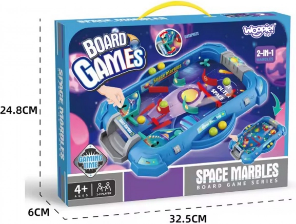 WOOPIE gioco di abilità Flipper "Gioco Cosmico" 2v1