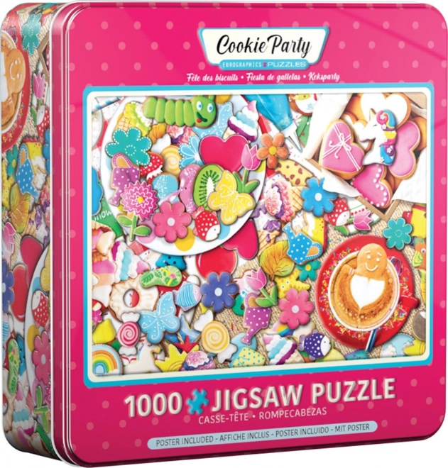 Puzzle Sušenková Oslava 1000 Pezzi in Scatola di Latta