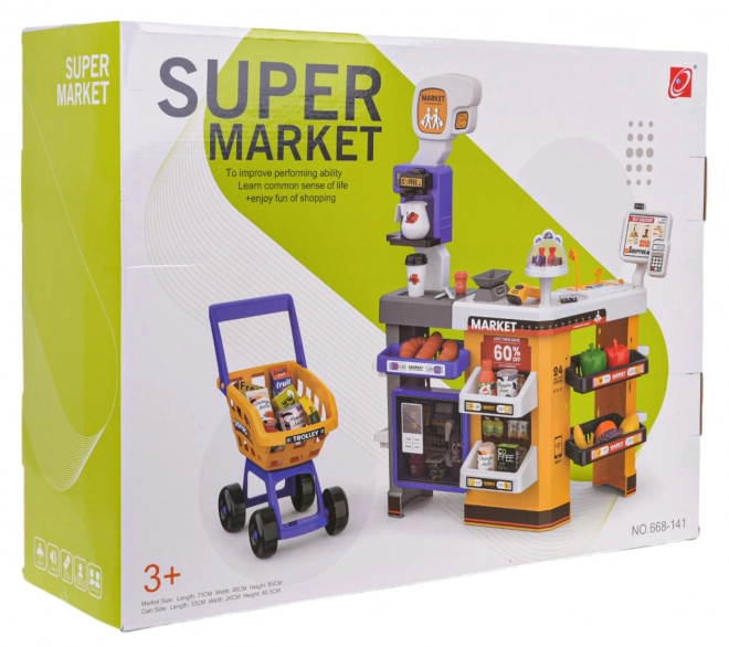 Supermercato Giocattolo con Carrello e Accessori