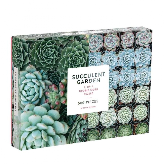 Puzzle Doppio Lato Succulenti 500 Pezzi