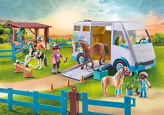 Set di figurine Cavalli 71493 Lezioni di equitazione mobili