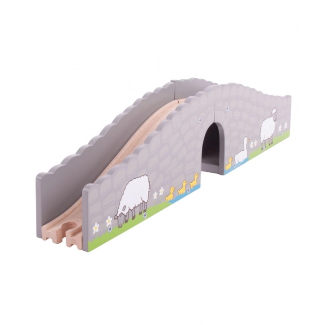 Ponte Fattoria Bigjigs Rail con Tunnel