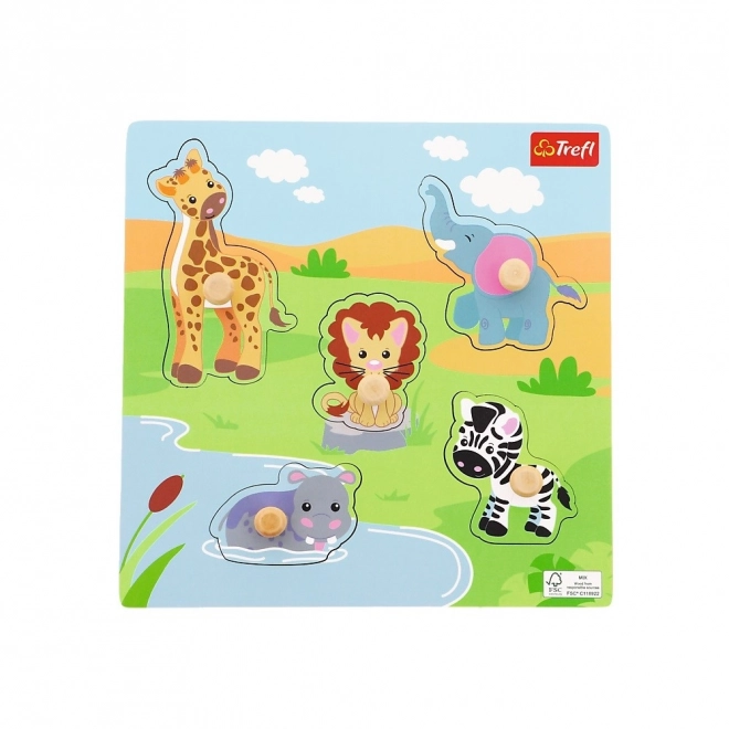 Puzzle in legno Safari per bambini di Trefl