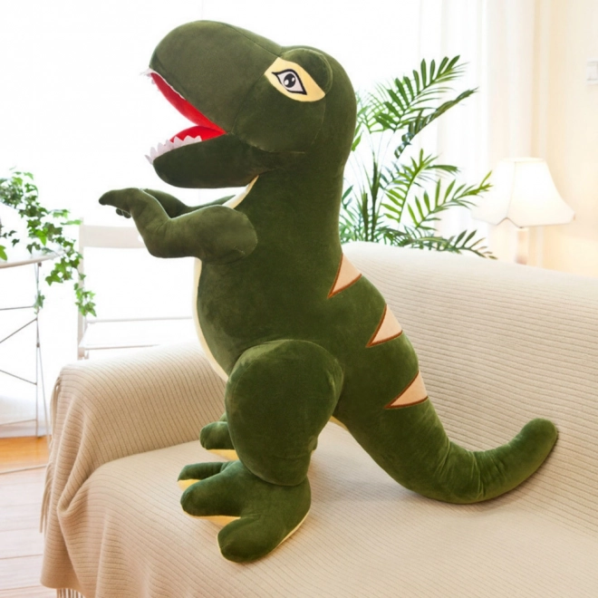 Giocattolo di Peluche Dinosauro T-Rex Verde 35cm