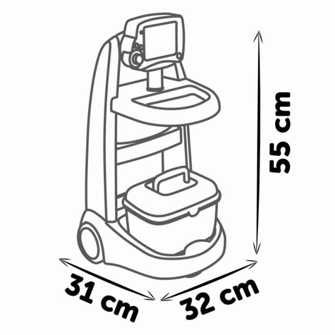 Carrello medico elettronico per bambini