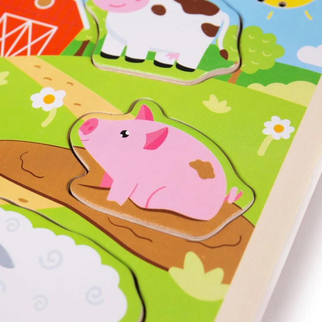 Puzzle sonoro Fattoria di Bigjigs Toys