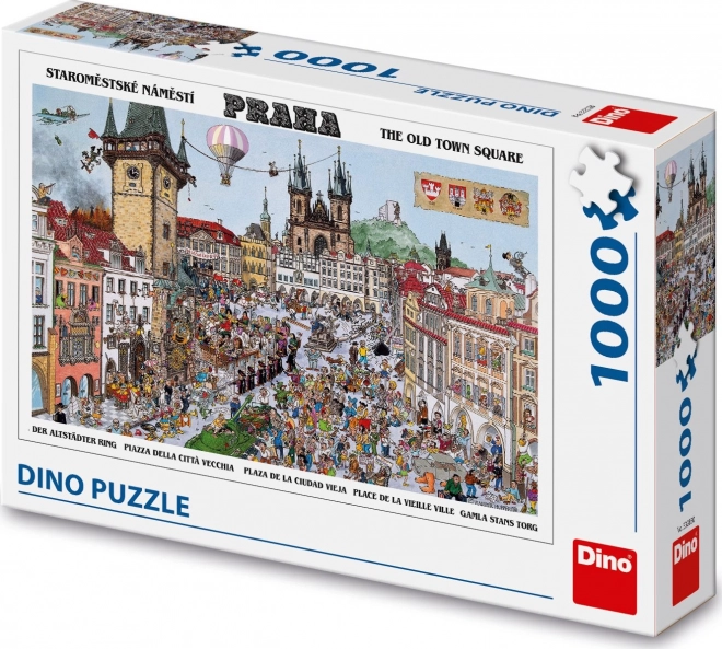 Puzzle DINO Piazza della Città Vecchia 1000 pezzi