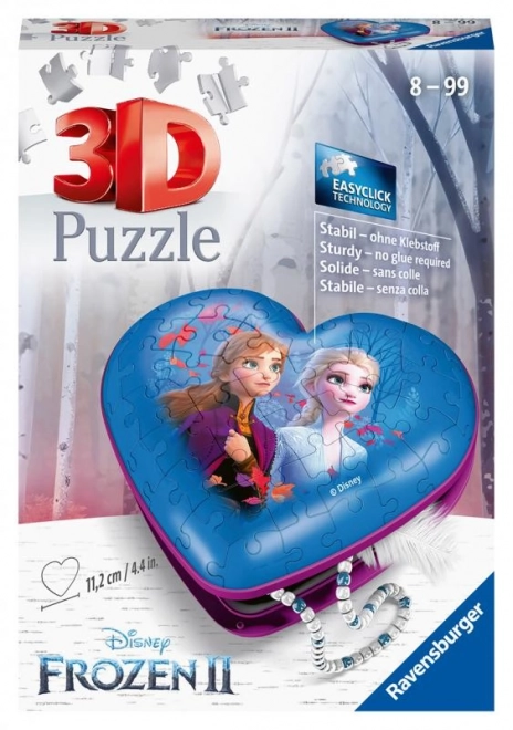 Puzzle 3D cuore Frozen 2