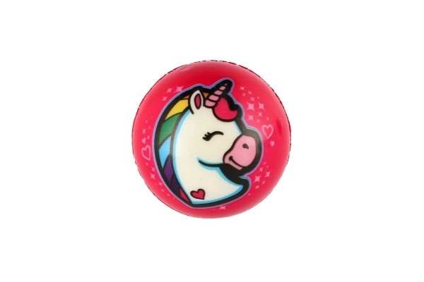 Palla unicorno in schiuma 8cm set di colori assortiti