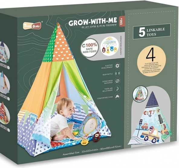 Tenda divertente per bambini con tappetino 85 x 85 x 112 cm