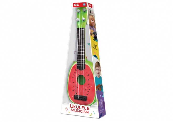 Ukulele per bambini mini chitarra 4 corde frutto anguria 15"