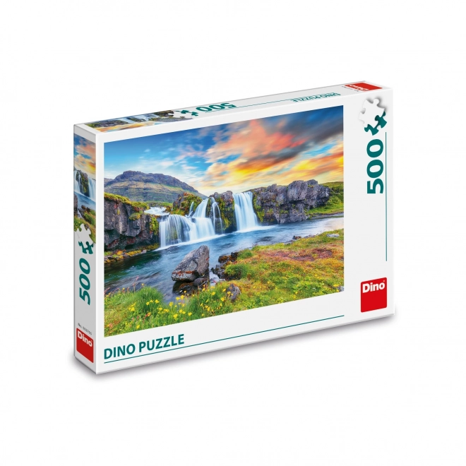 Puzzle Cascata Islandese 500 Pezzi