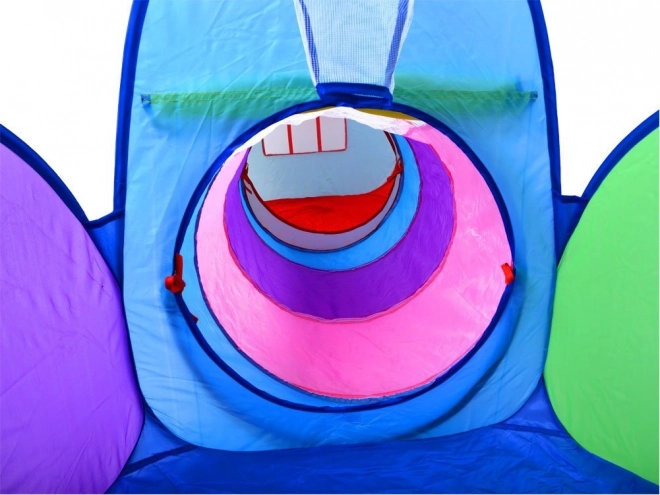 Gioco 3 in 1 con tunnel, casetta e piscina