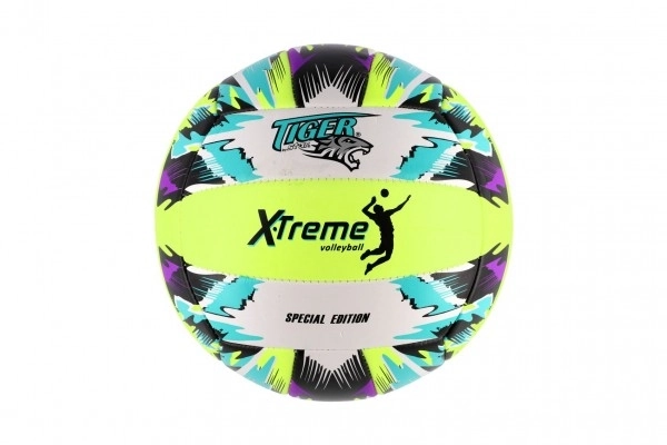 Pallone da pallavolo colorato cucito in pelle 21cm in sacchetto