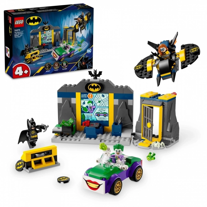 Caverna di Batman con Batman, Batgirl e Joker