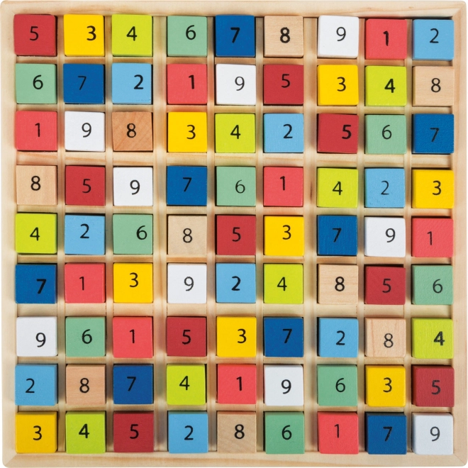 Sudoku in legno a colori