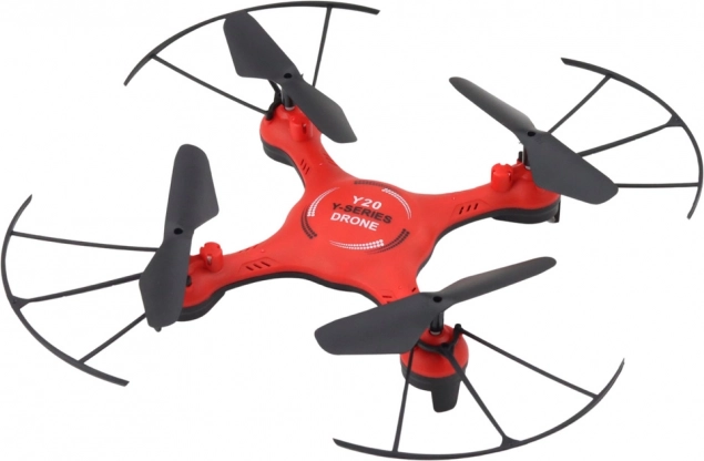 Drone con effetti LED rosso