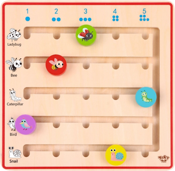 Tooky Toy gioco in legno Imparare a contare gli animali