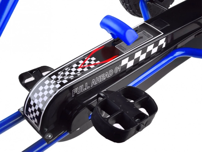 Gokart Formula 01 con ruote gonfiabili in gomma – blu