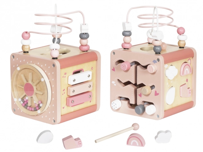 Cubo attivo in legno educativo Montessori
