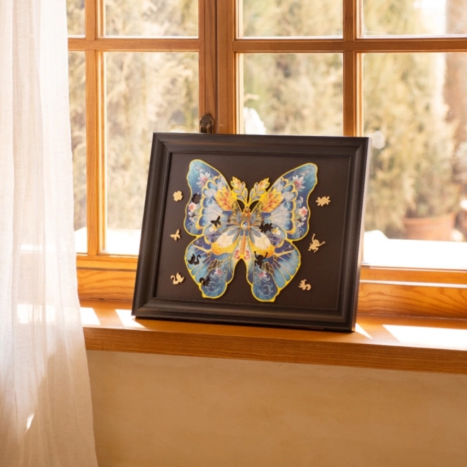 Puzzle in legno Farfalla Morpho Helena