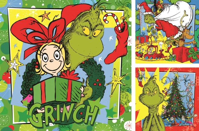 Puzzle Grinch 3x49 Pezzi di Ravensburger