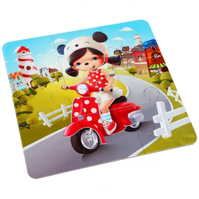 Puzzlika felici storie 3 in 1 per bambini