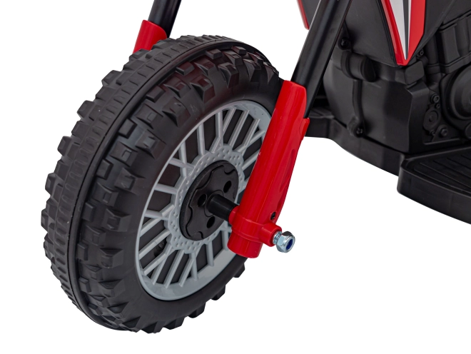 Moto elettrico per bambini Honda CRF 450R rosso con clacson e battistrada in gomma – rosso