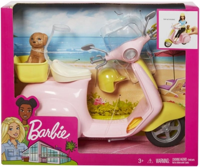 Scooter di Barbie con Cagnolino