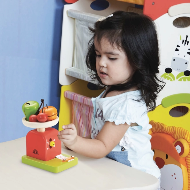 Ideale per giocare al negozio con frutta e verdura