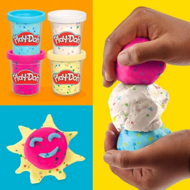 Play-Doh set con barattoli e coriandoli