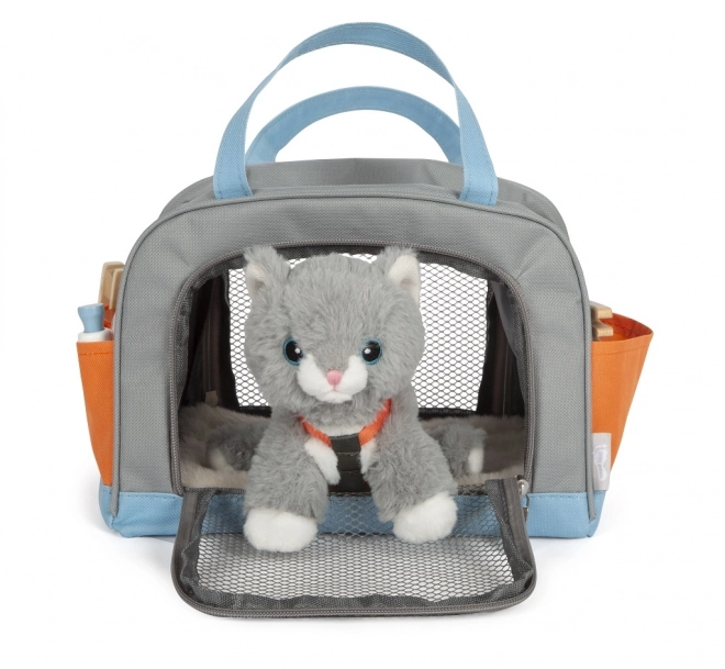 Gatto di peluche con set di cura Small Foot