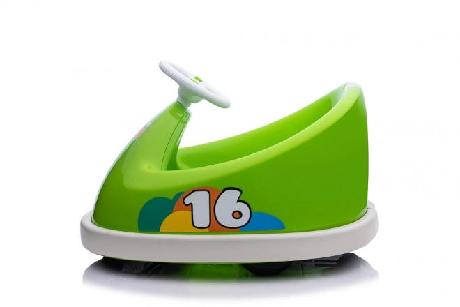 Veicolo elettrico verde per bambini