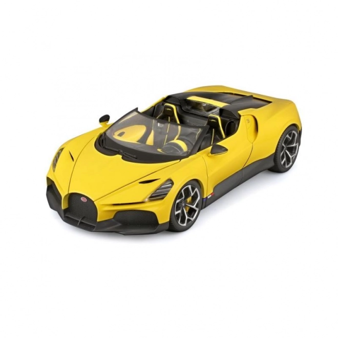 Modello di auto Bugatti Mistral in scala 1:18 - Giallo