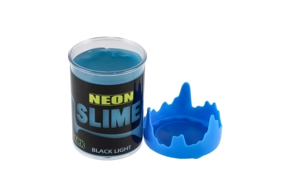 Slime neon con luce al buio