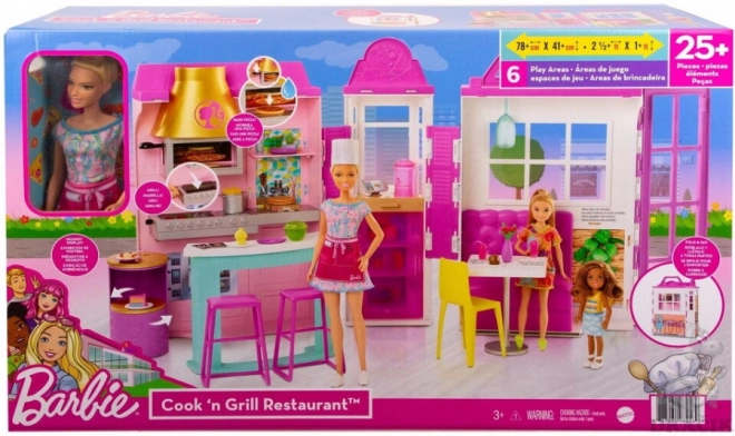 Set Barbie Cucina e Griglia con Bambola