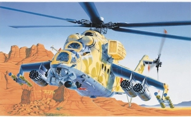 Modello in plastica MIL-24 Hind-D/E