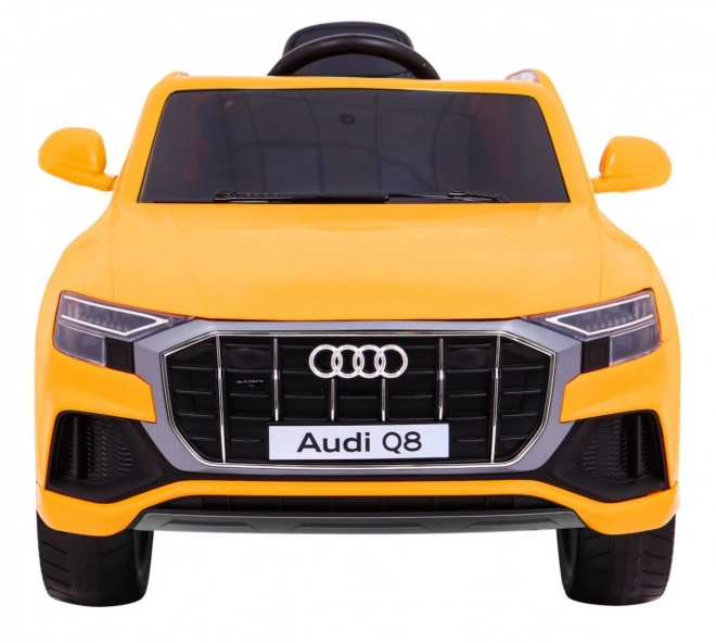 Audi Q8 Sollevatore per bambini batteria gialla + Telecomando + EVA + Partenza Lenta + MP3 USB + LED