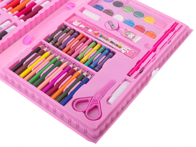 Set da disegno per bambini in valigetta – Rosa