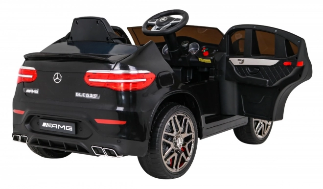 Mercedes Benz GLC63S per bambini nero + telecomando + trazione 4x4 + MP3 LED + EVA + avviamento lento