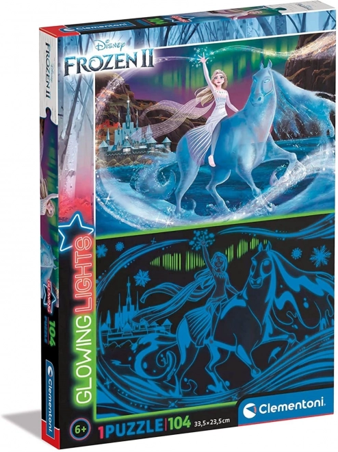 Puzzle luminescenti Frozen 2 di 104 pezzi