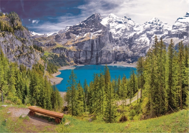 Puzzle Panorama di Montagna 1000 pezzi con tappetino Trefl