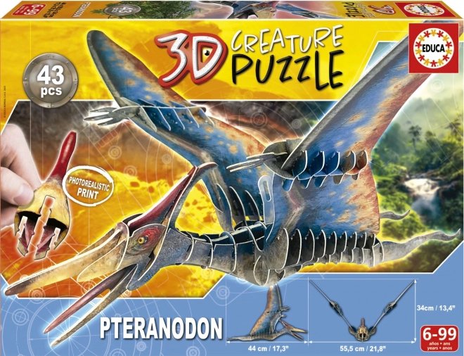 Puzzle 3D Pteranodonte EDUCA 43 Pezzi