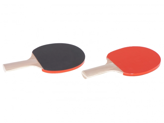 Set da ping pong con racchette e rete estensibile