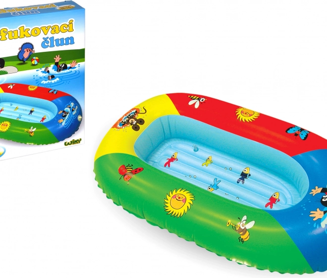 Gommone gonfiabile per bambini con la talpa