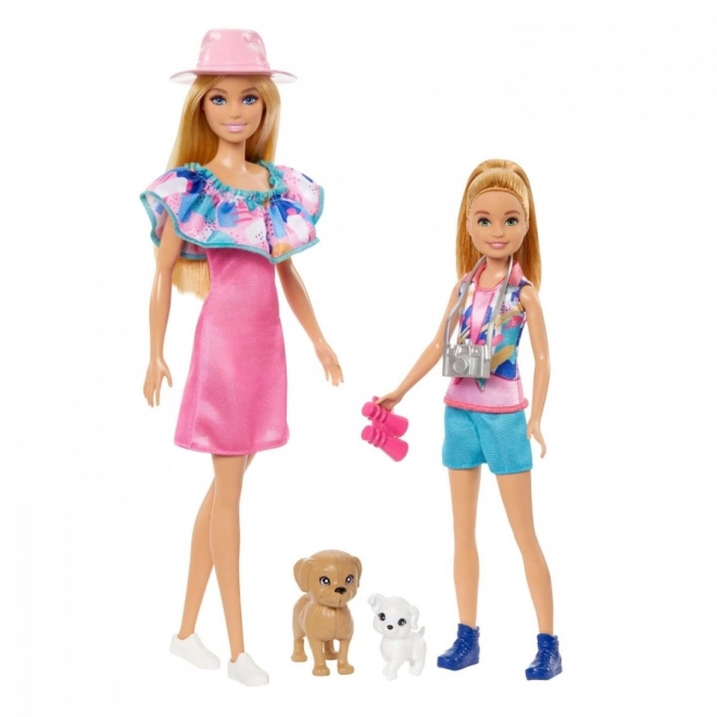 Set Bambole Barbie e Stacie con Cagnolini